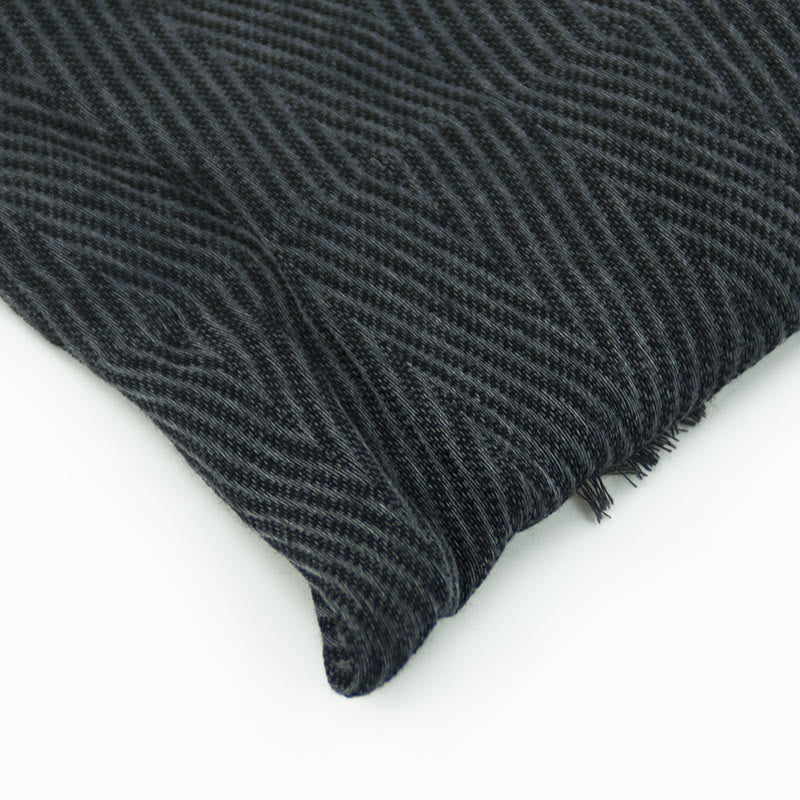 Écharpe légère et fine à plis à chevrons de couleur unie