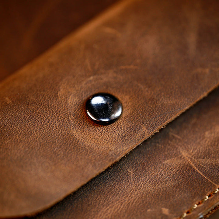 Sac ceinture à suspendre en cuir véritable pour téléphone portable