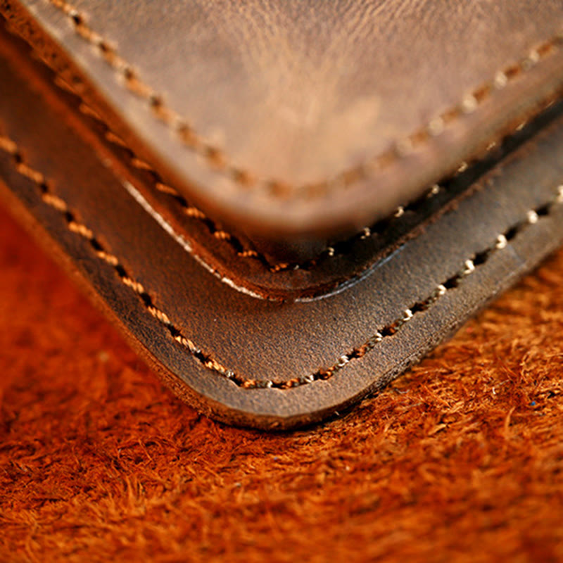 Sac ceinture à suspendre en cuir véritable pour téléphone portable