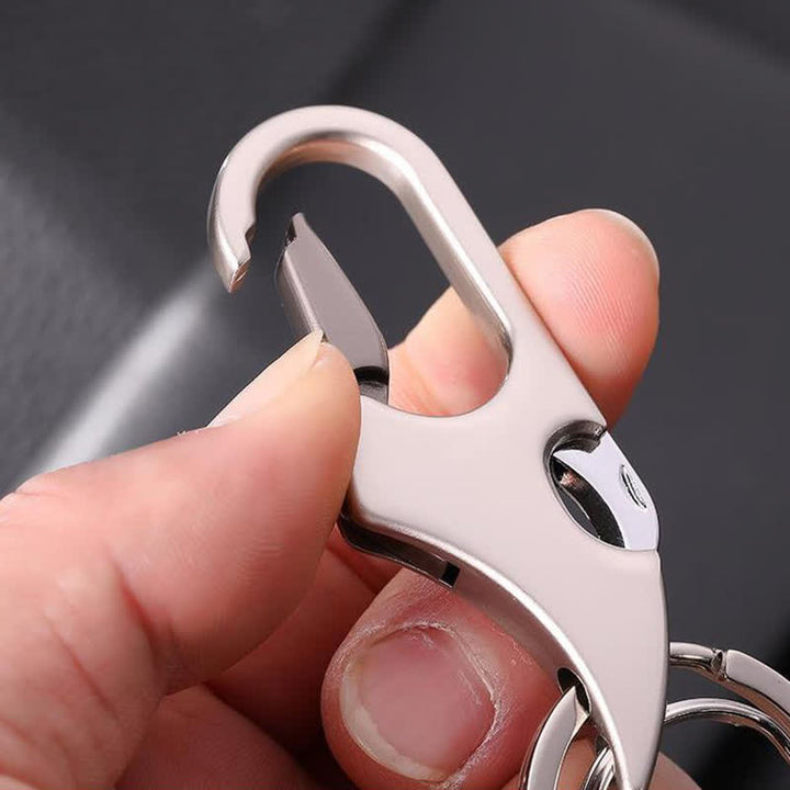 Mini couteau pliant multifonction 3 en 1 avec porte-clés