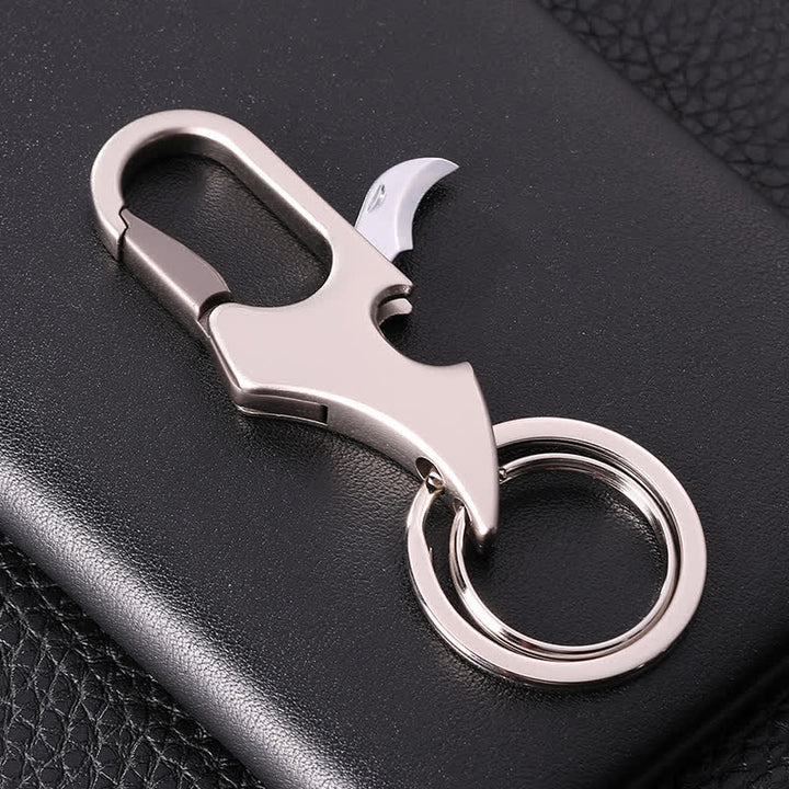 Mini couteau pliant multifonction 3 en 1 avec porte-clés