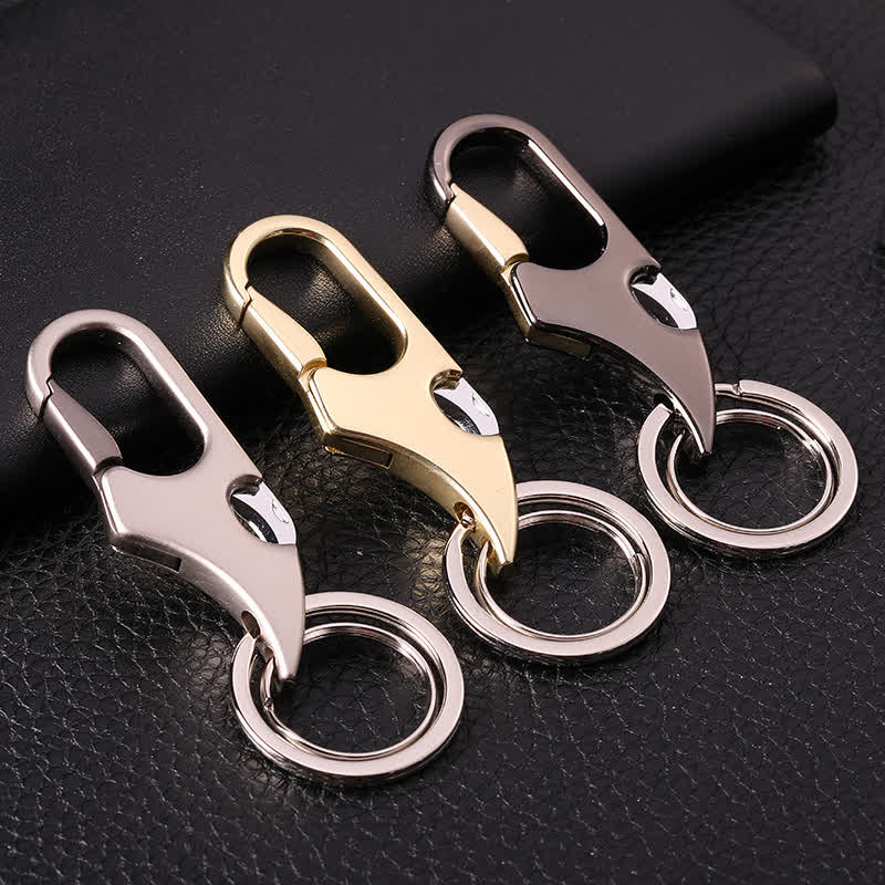 Mini couteau pliant multifonction 3 en 1 avec porte-clés