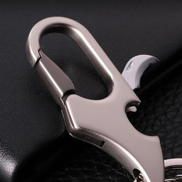 Mini couteau pliant multifonction 3 en 1 avec porte-clés