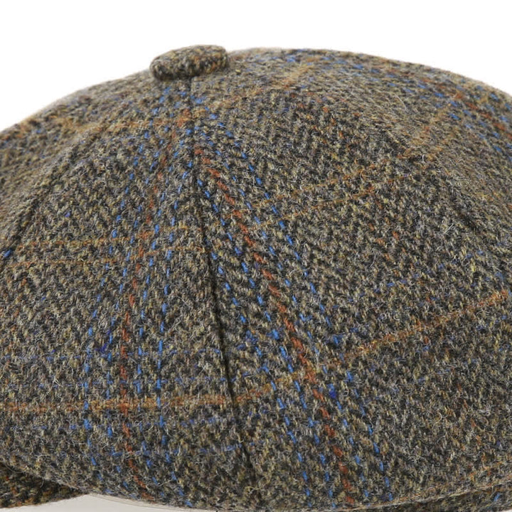 Casquette béret octogonale classique à chevrons et à carreaux Peaky Blinders