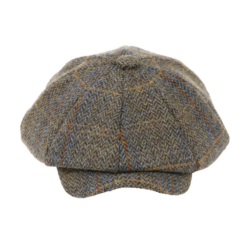 Casquette béret octogonale classique à chevrons et à carreaux Peaky Blinders