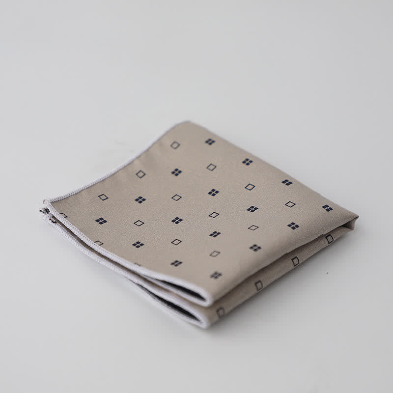 Pochette de costume à motif floral et feuilles artistiques pour homme