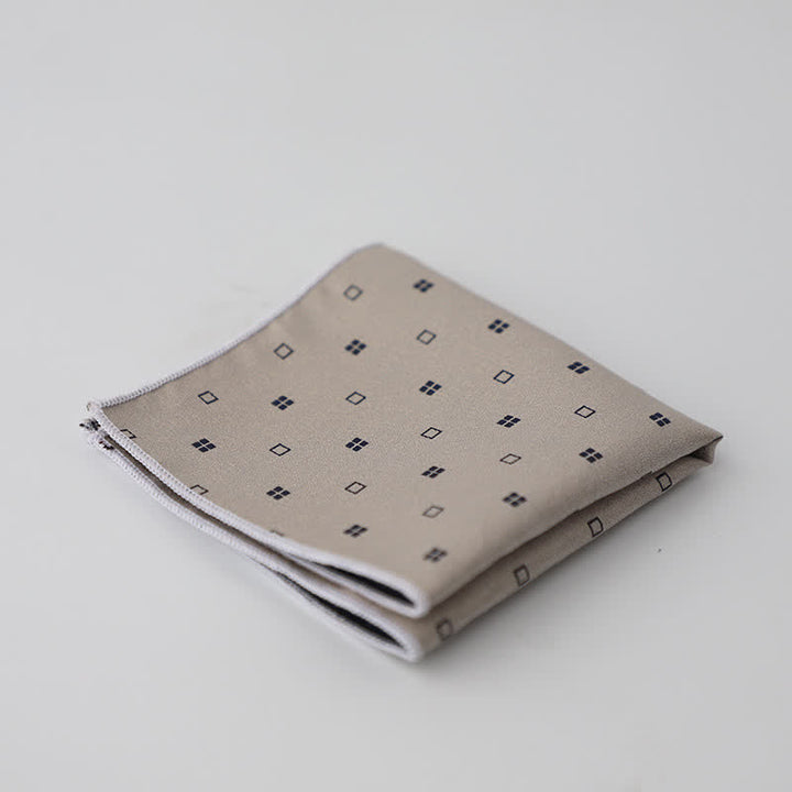 Pochette de costume à motif floral et feuilles artistiques pour homme