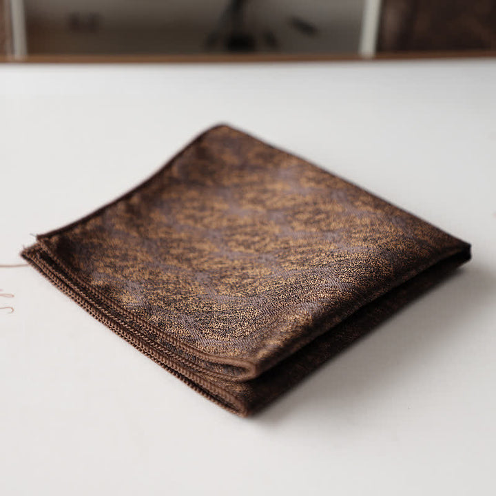 Pochette de costume élégante à motif floral rétro pour homme