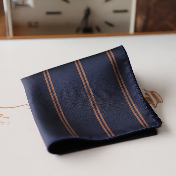 Pochette de costume élégante à motif floral rétro pour homme