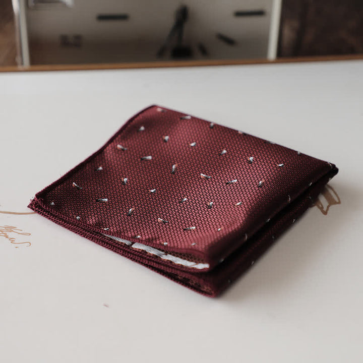 Pochette de costume élégante à motif floral rétro pour homme