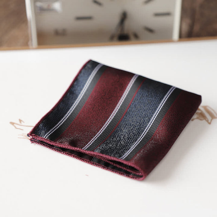Pochette de costume élégante à motif floral rétro pour homme