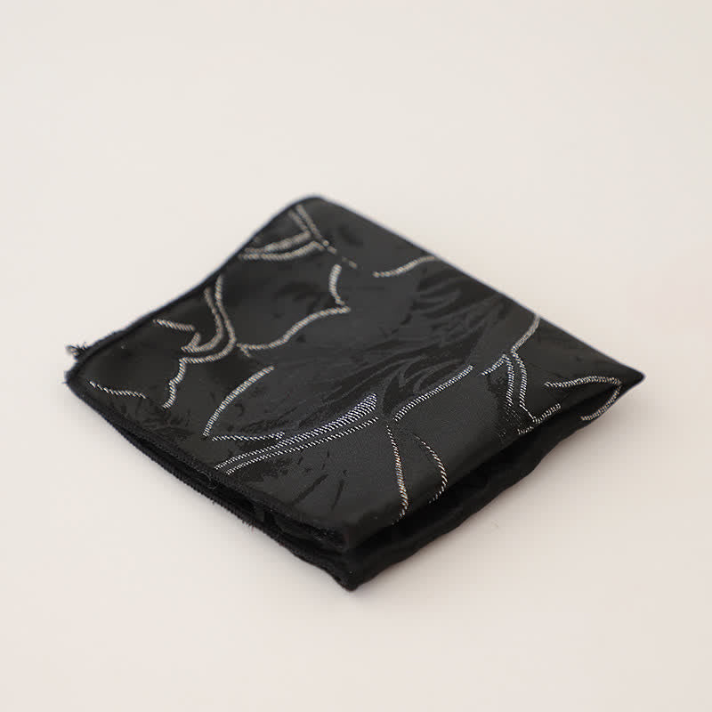 Magnifique pochette à pois rayée pour homme