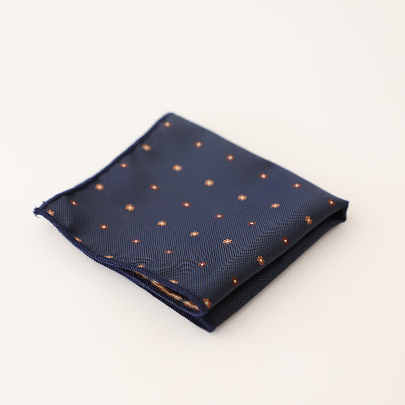 Magnifique pochette à pois rayée pour homme