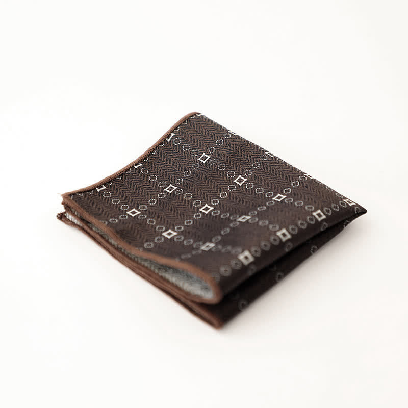 Magnifique pochette à pois rayée pour homme