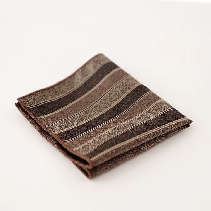 Magnifique pochette à pois rayée pour homme