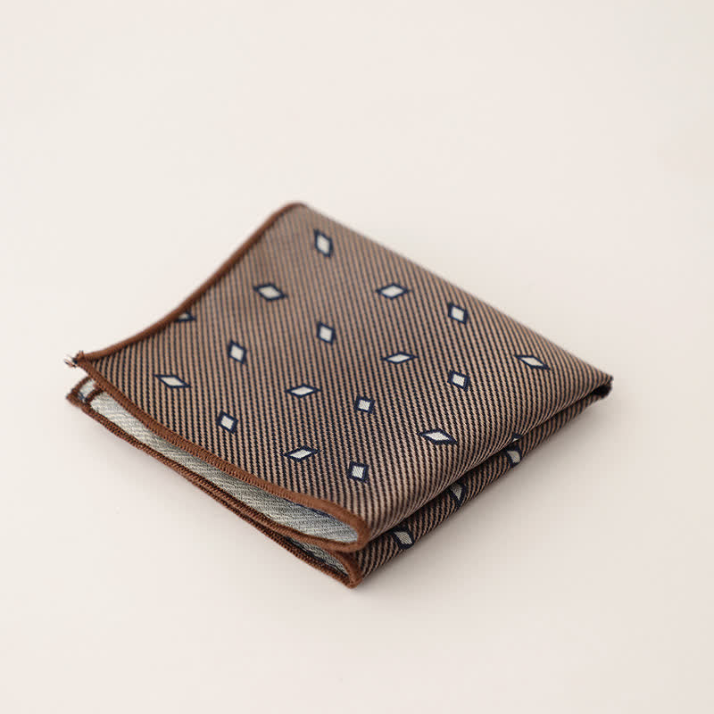 Magnifique pochette à pois rayée pour homme