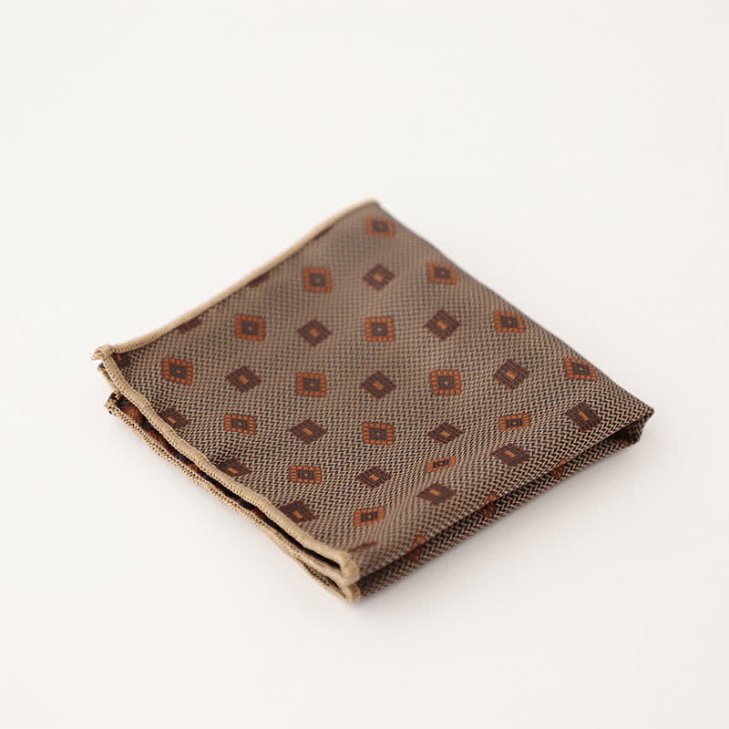 Magnifique pochette à pois rayée pour homme