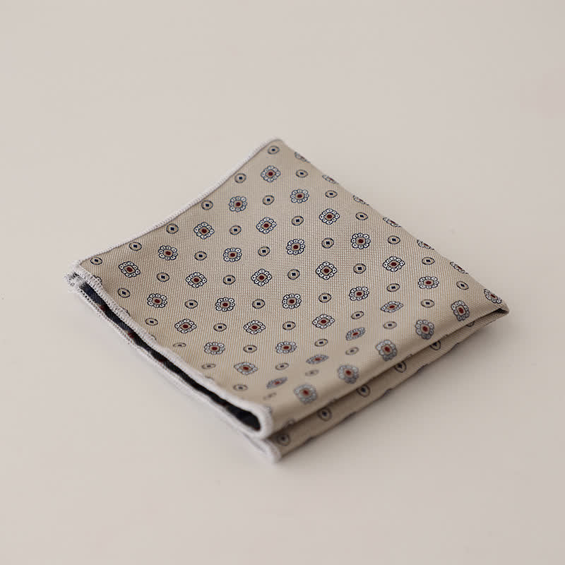 Magnifique pochette à pois rayée pour homme