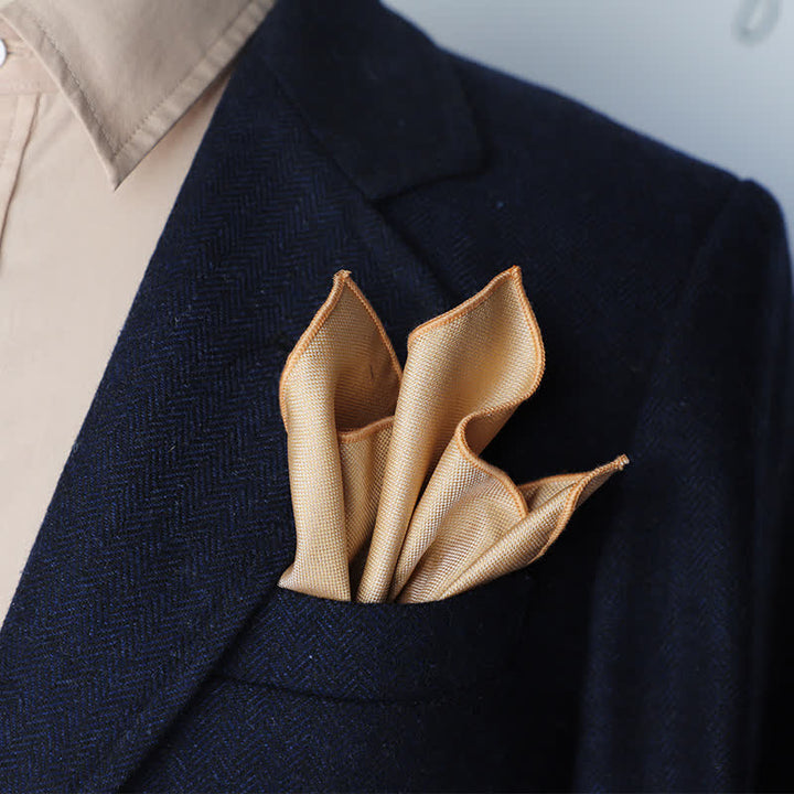 Magnifique pochette à pois rayée pour homme