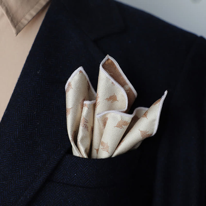 Magnifique pochette à pois rayée pour homme