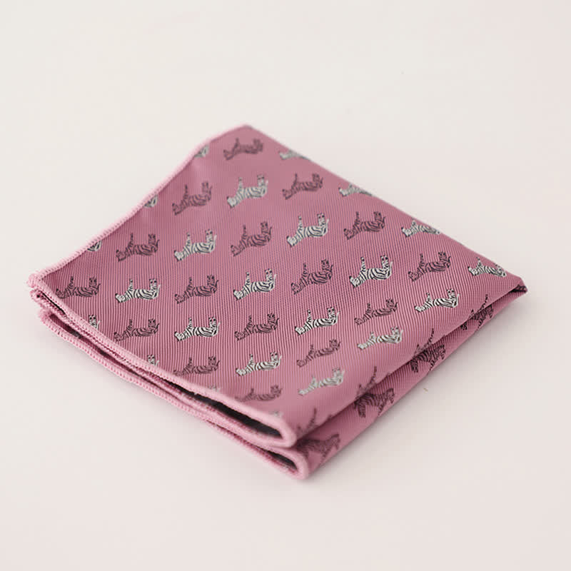 Magnifique pochette à pois rayée pour homme