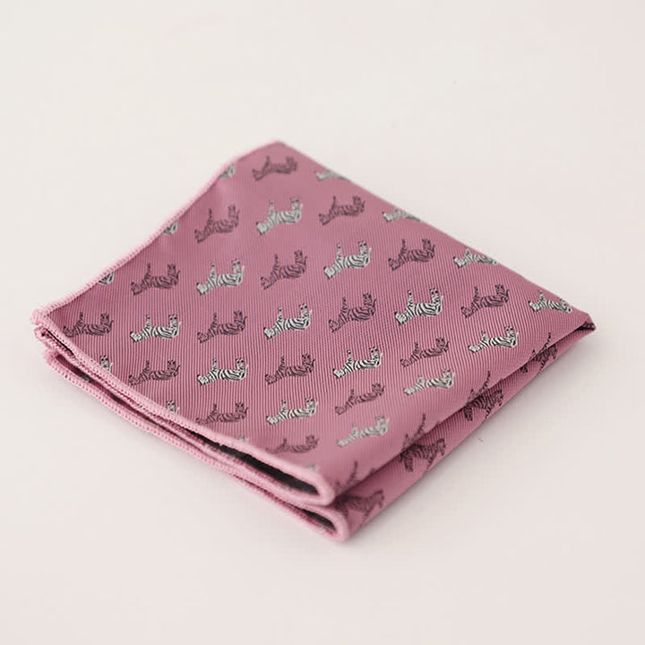 Magnifique pochette à pois rayée pour homme