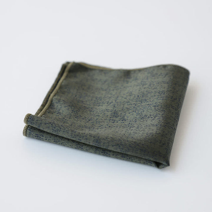 Pochette de costume à motif sombre subtil de couleur unie pour homme
