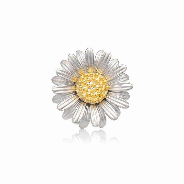 Broche marguerite rétro Accessoires de chemise simples et mignons