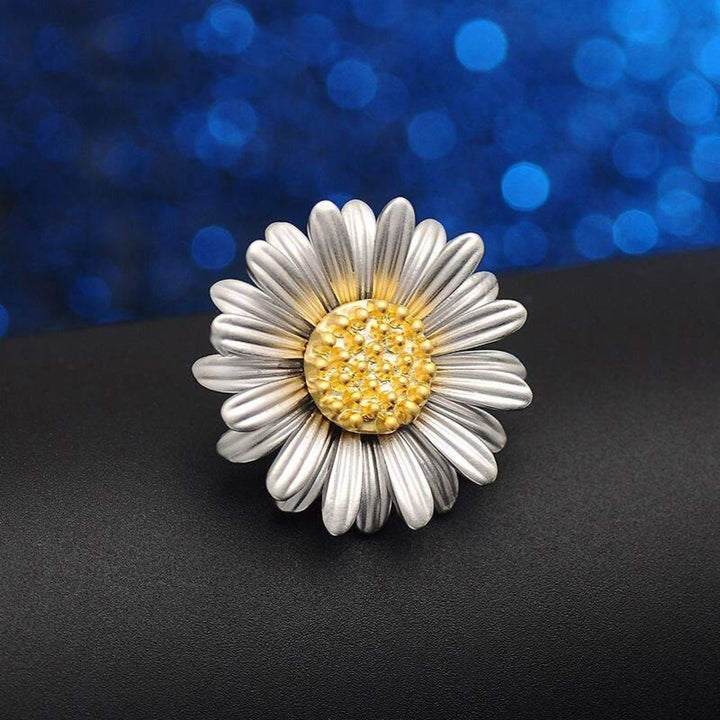 Broche marguerite rétro Accessoires de chemise simples et mignons
