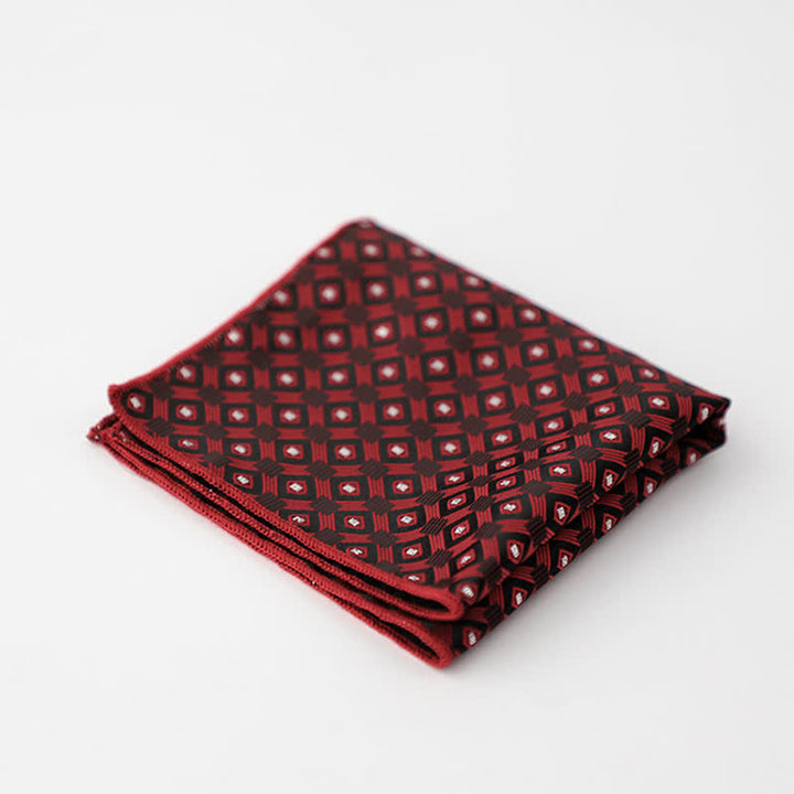 Pochette de costume à imprimé rayé pour homme