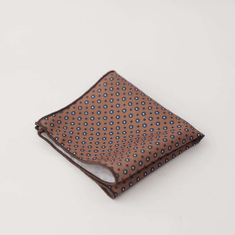 Pochette de costume à motif géométrique abstrait Fnacy pour homme