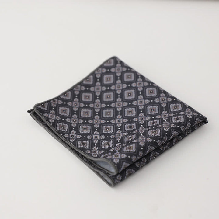 Pochette de costume à motif géométrique abstrait Fnacy pour homme