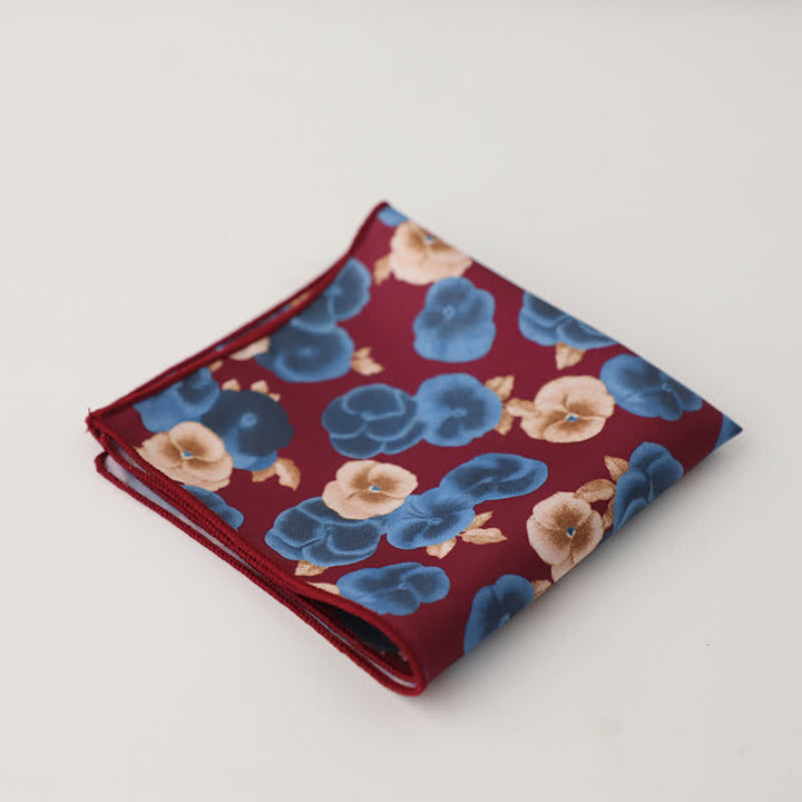 Pochette de costume à motif géométrique abstrait Fnacy pour homme