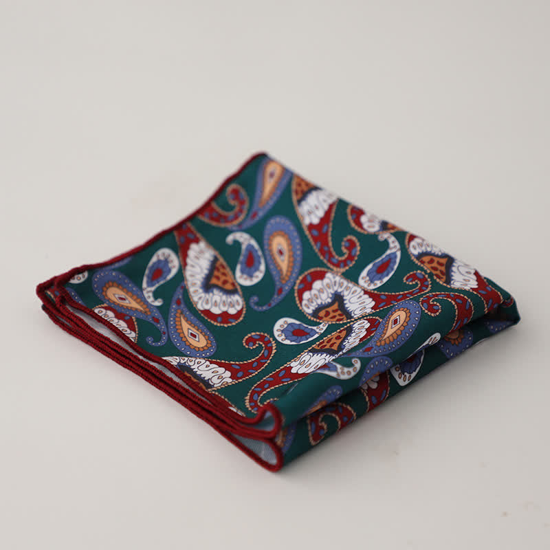 Pochette de costume à motif géométrique abstrait Fnacy pour homme