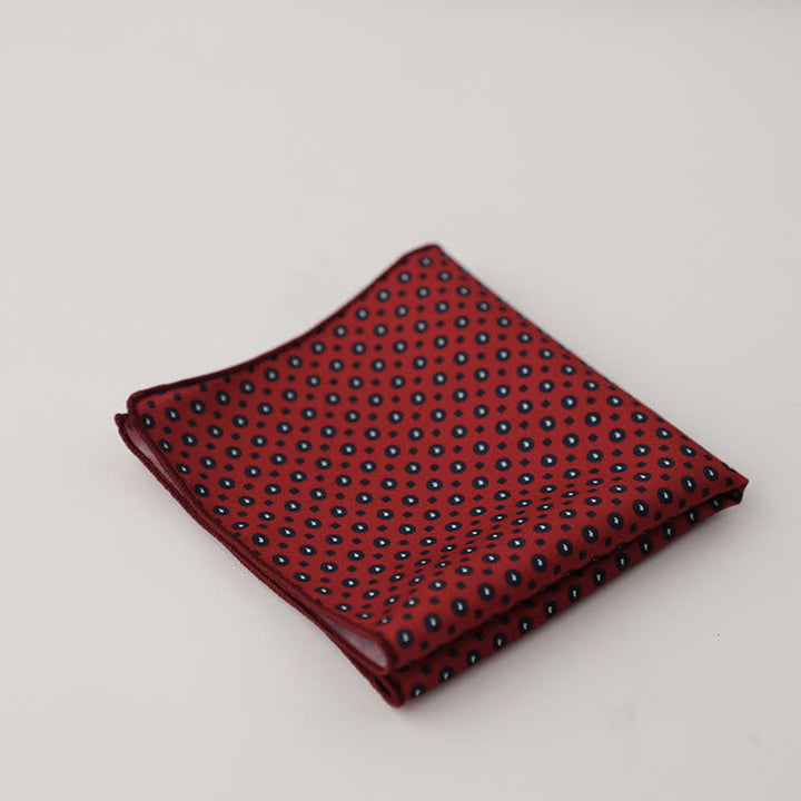 Pochette de costume à motif géométrique abstrait Fnacy pour homme