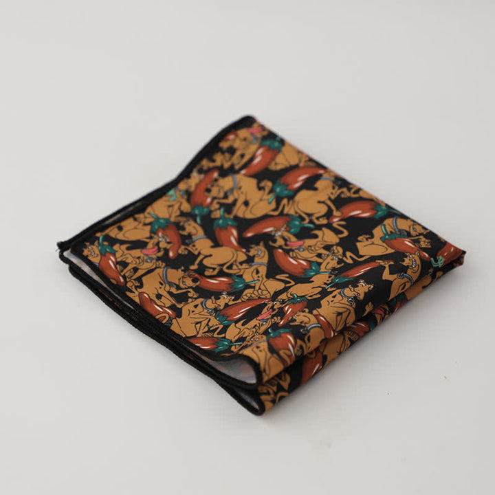 Pochette de costume à motif géométrique abstrait Fnacy pour homme
