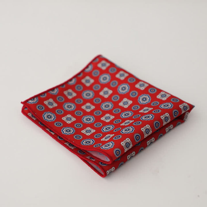 Pochette de costume à motif géométrique abstrait Fnacy pour homme
