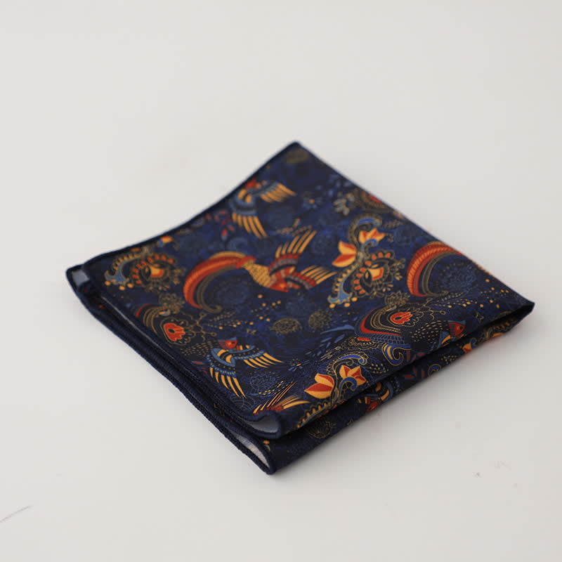 Pochette de costume à motif géométrique abstrait Fnacy pour homme
