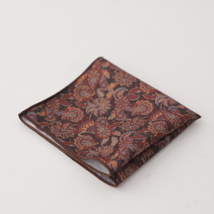 Pochette de costume à motif géométrique abstrait Fnacy pour homme