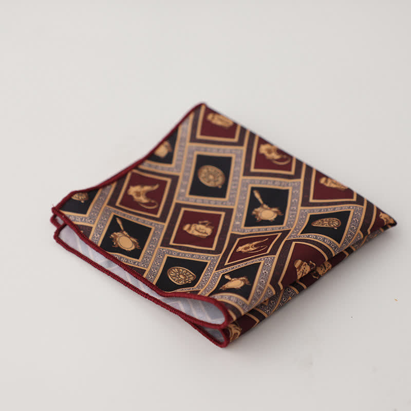 Pochette de costume à motif géométrique abstrait Fnacy pour homme