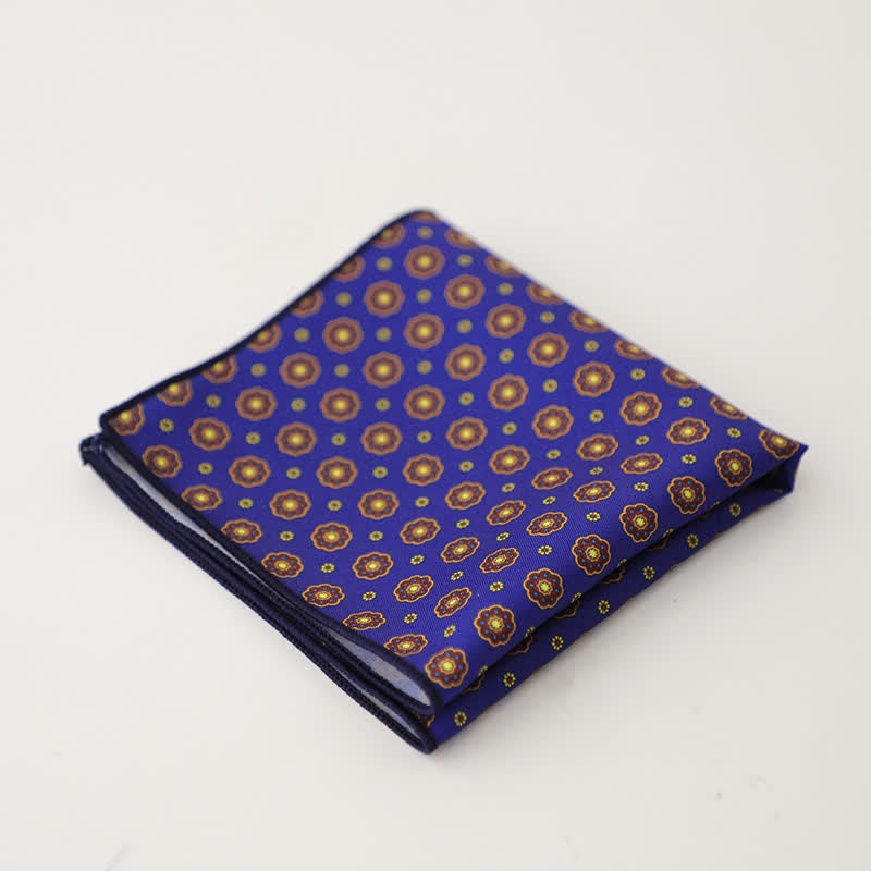 Pochette de costume à motif géométrique abstrait Fnacy pour homme