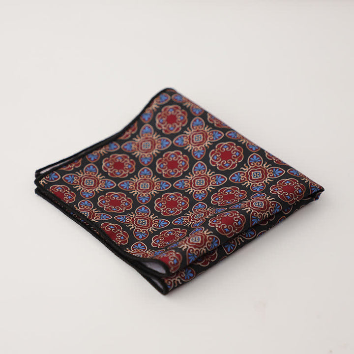 Pochette de costume à motif géométrique abstrait Fnacy pour homme