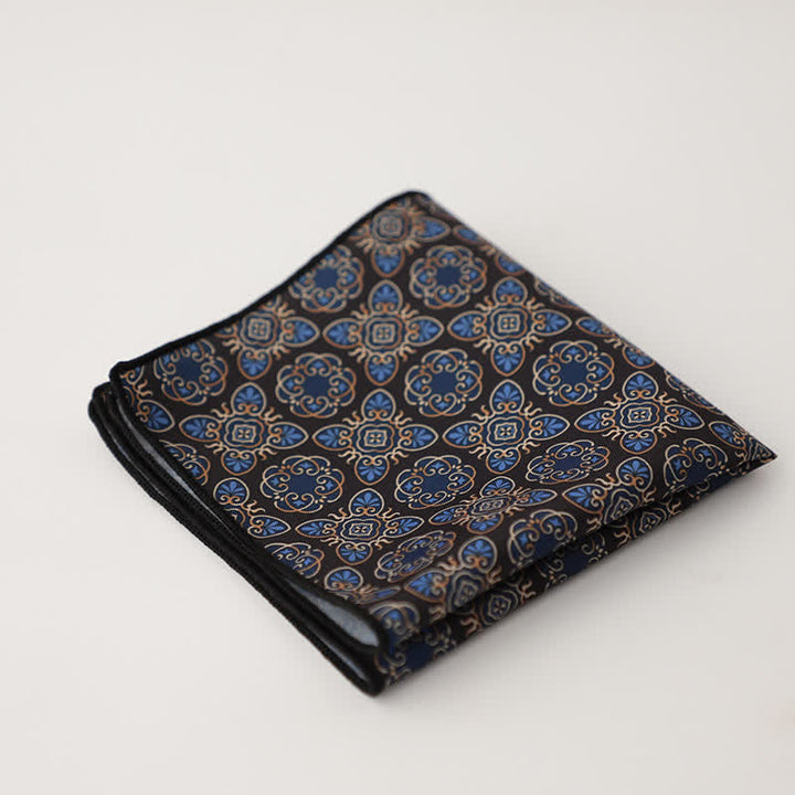 Pochette de costume à motif géométrique abstrait Fnacy pour homme