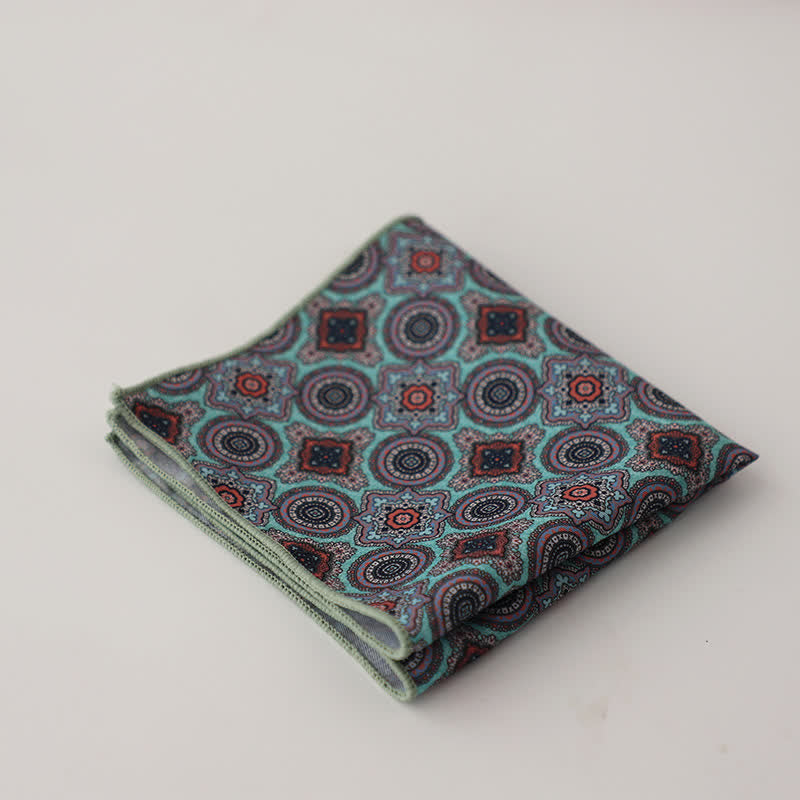 Pochette de costume à motif géométrique abstrait Fnacy pour homme