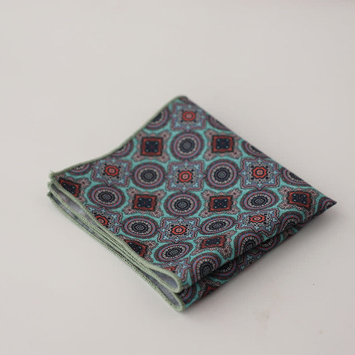 Pochette de costume à motif géométrique abstrait Fnacy pour homme