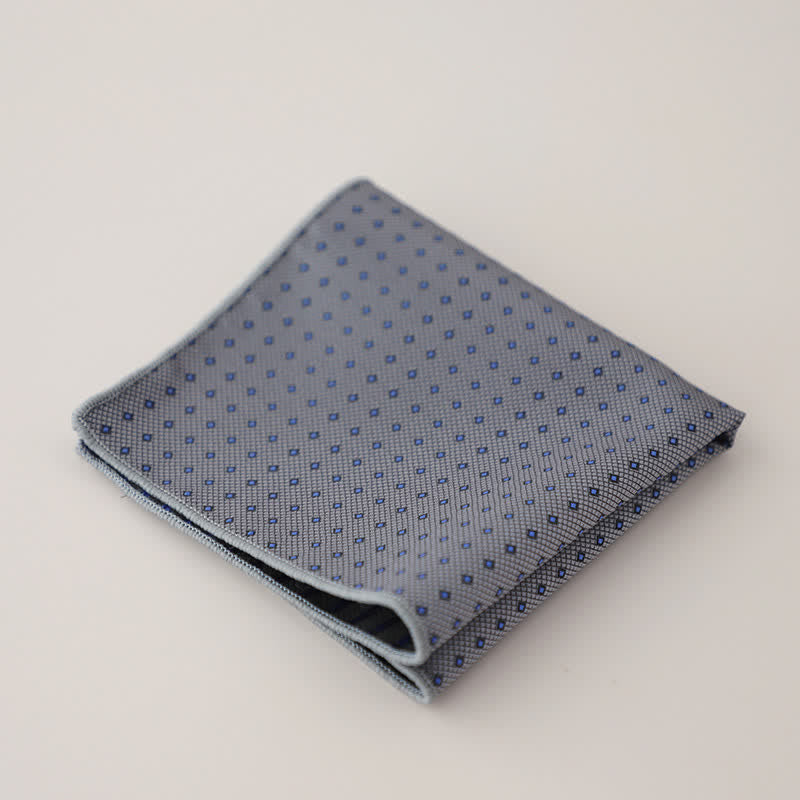 Pochette de costume en jacquard à motifs floraux de luxe pour homme