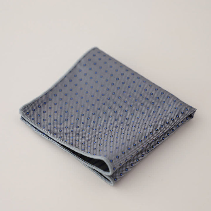 Pochette de costume en jacquard à motifs floraux de luxe pour homme