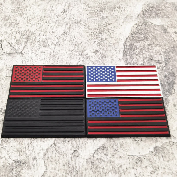 Badge autocollant en métal drapeau américain pour voiture