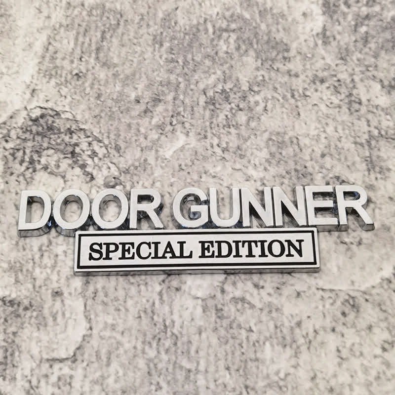 Badge autocollant en métal pour voiture DOOR GUNNER EDITION SPÉCIALE