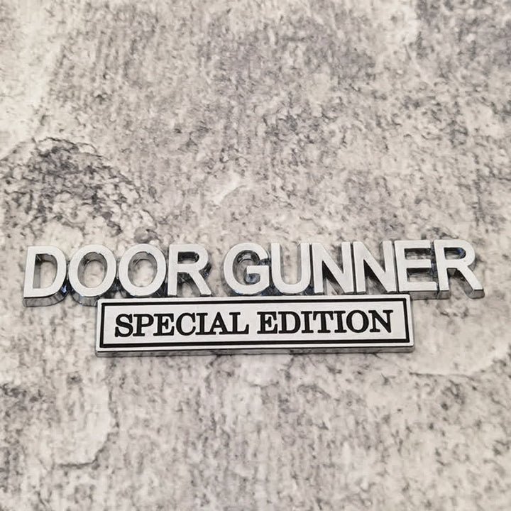 Badge autocollant en métal pour voiture DOOR GUNNER EDITION SPÉCIALE
